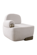 White Right-Armed Accent Chair | OROA Modern Rainier | Oroatrade.com