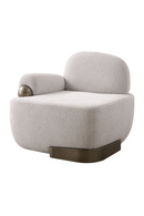White Right-Armed Accent Chair | OROA Modern Rainier | Oroatrade.com