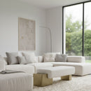 White Fabric Bench | OROA Modern Triumph | Oroatrade.com