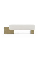 White Fabric Bench | OROA Modern Triumph | Oroatrade.com