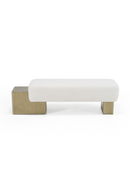 White Fabric Bench | OROA Modern Triumph | Oroatrade.com