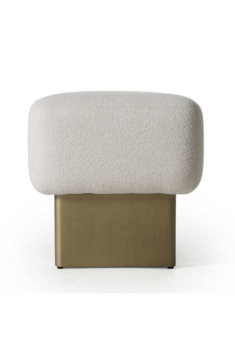 White Fabric Bench | OROA Modern Triumph | Oroatrade.com