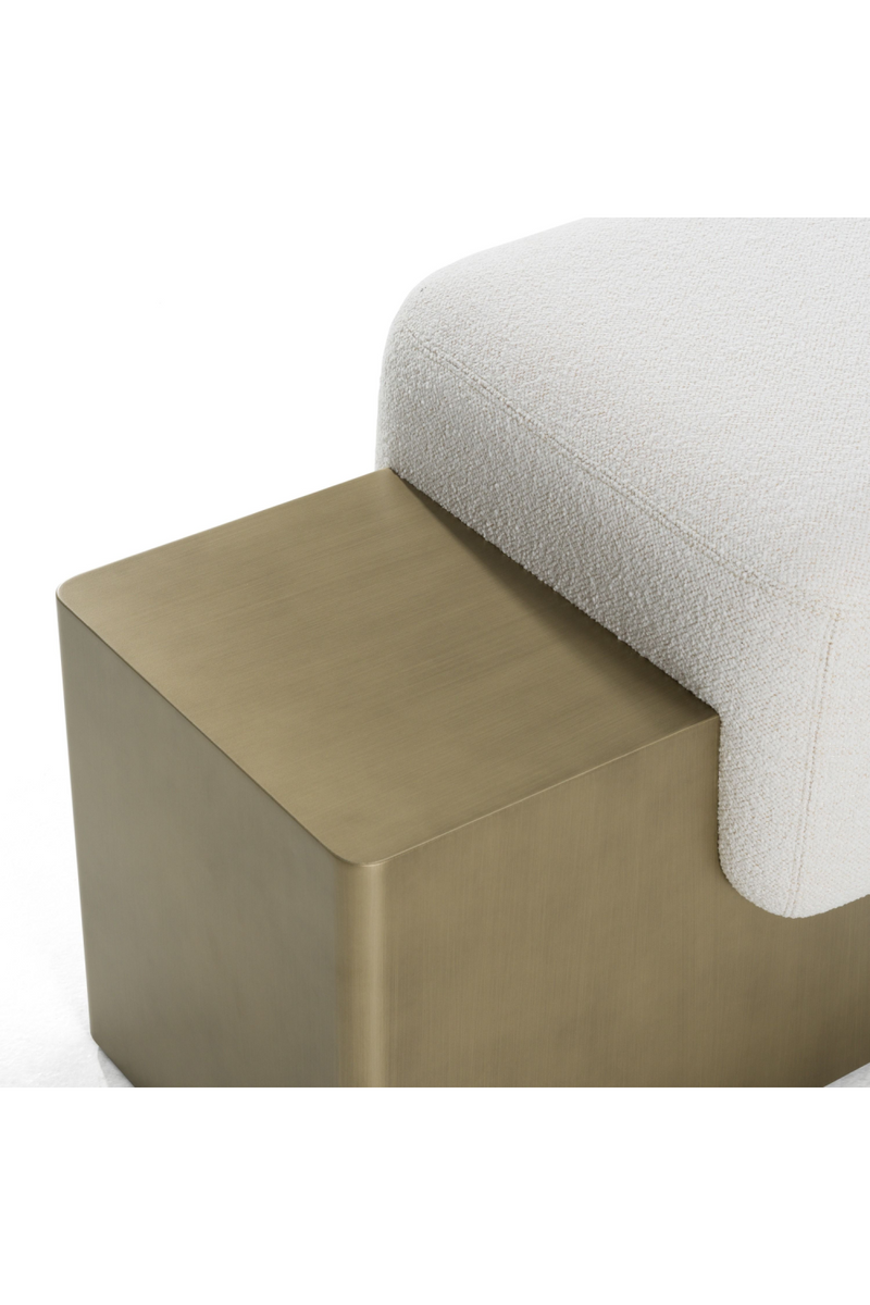 White Fabric Bench | OROA Modern Triumph | Oroatrade.com