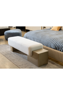 White Fabric Bench | OROA Modern Triumph | Oroatrade.com