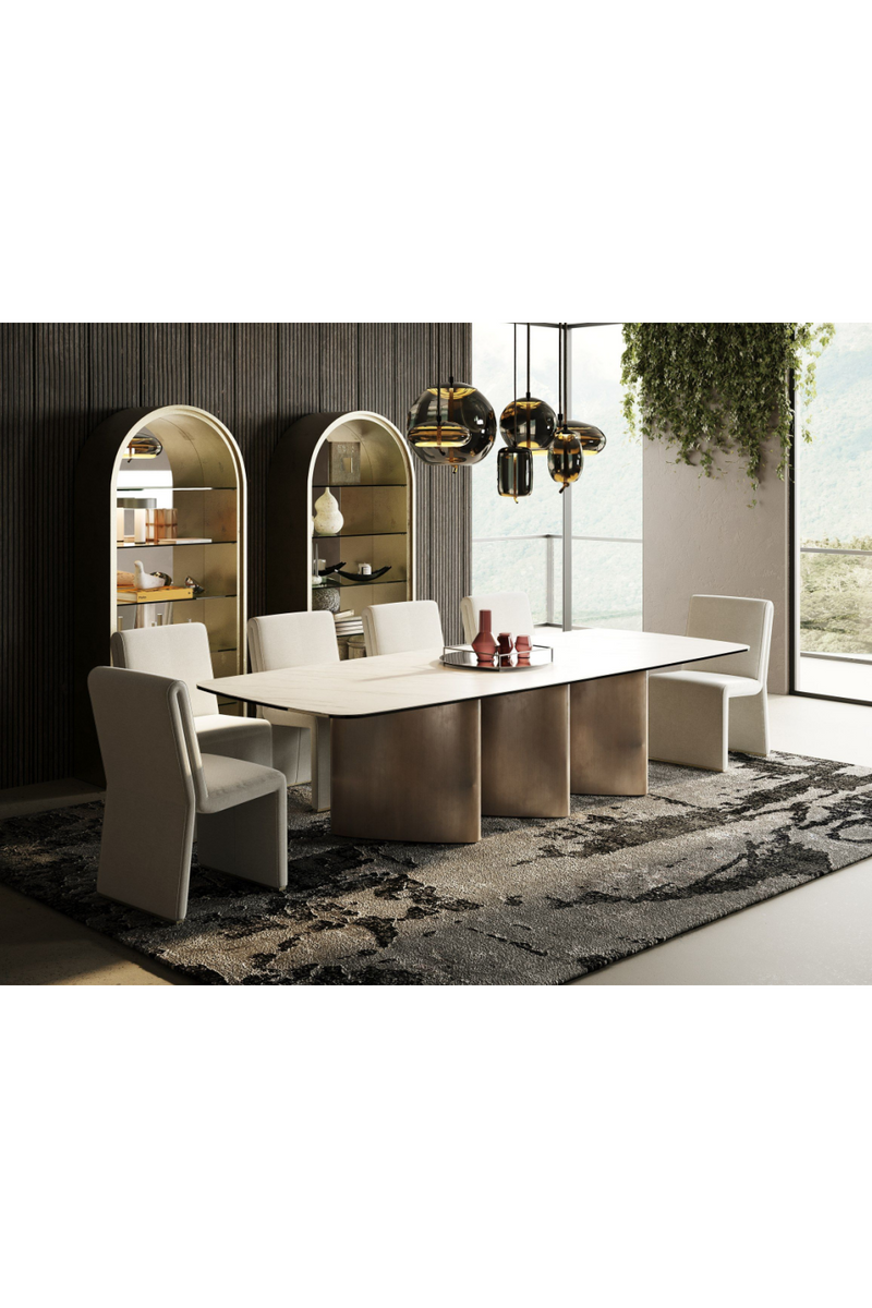 White Ceramic Dining Table | OROA Modern Bounty | Oroatrade.com