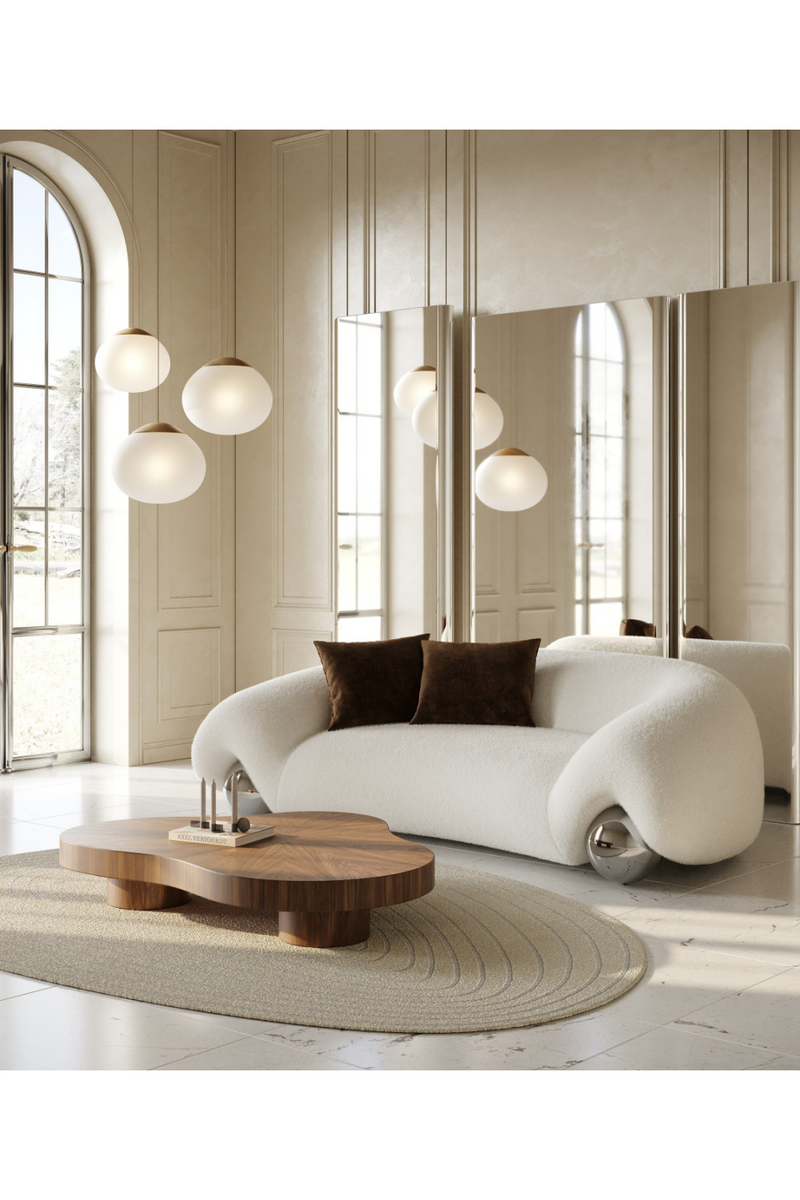 Stainless Steel Round Legs Sofa | OROA Modern Fortune