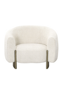 Beige Curved Accent Chair | OROA Modern Thrive | Oroatrade.com