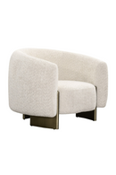 Beige Curved Accent Chair | OROA Modern Thrive | Oroatrade.com