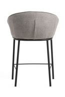 Gray Curved Counter Stool | OROA Modern Rumi | Oroatrade.com