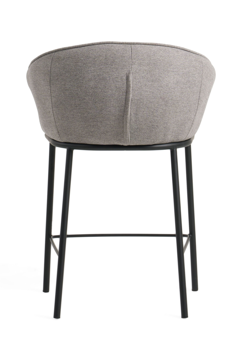 Gray Curved Counter Stool | OROA Modern Rumi | Oroatrade.com
