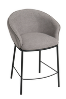 Gray Curved Counter Stool | OROA Modern Rumi | Oroatrade.com