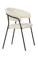 White Curved Dining Chairs (2) | OROA Modern Marlynn | Oroatrade.com