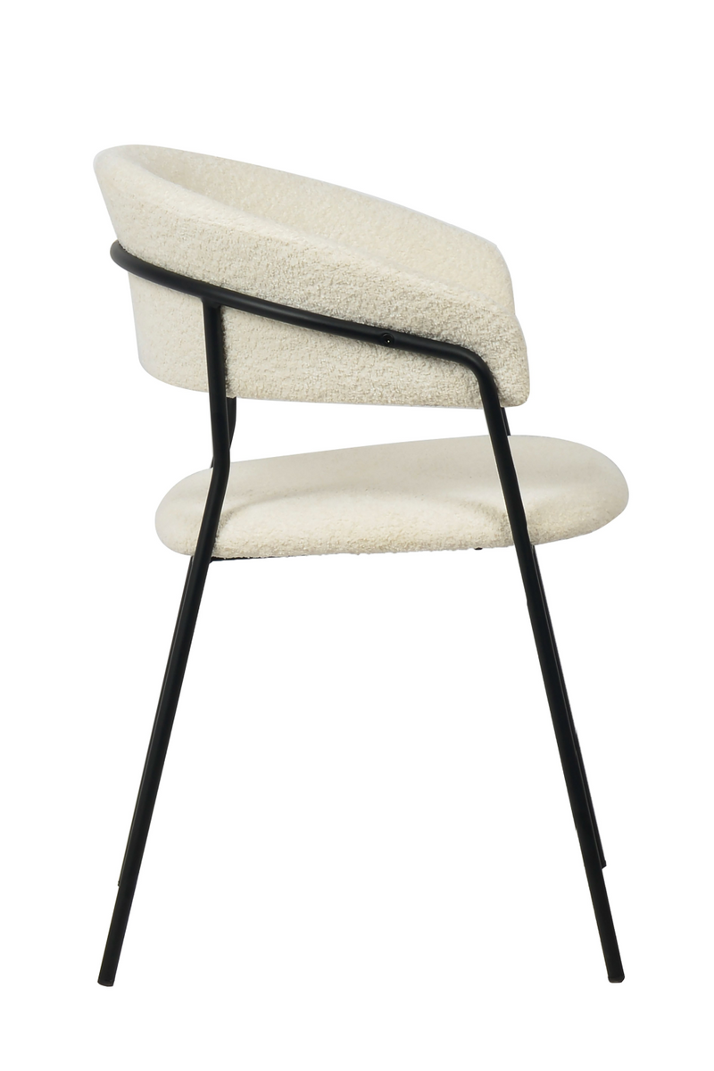 White Curved Dining Chairs (2) | OROA Modern Marlynn | Oroatrade.com