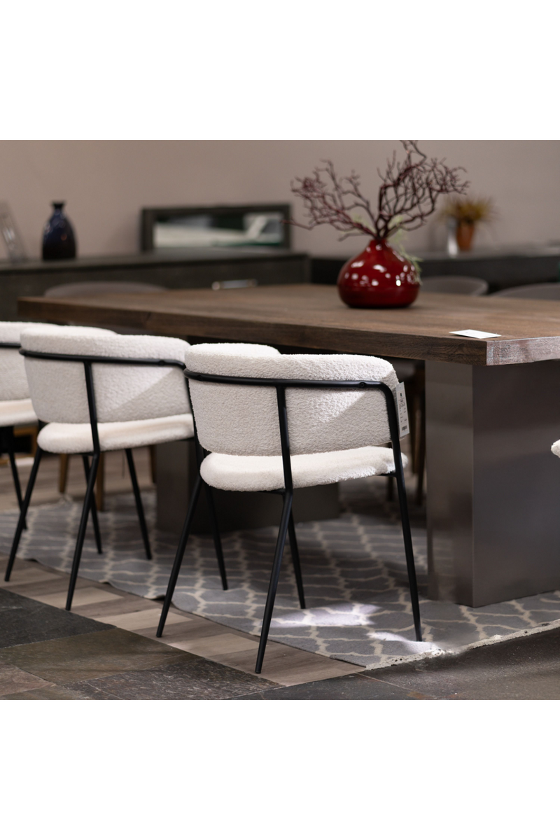 White Curved Dining Chairs (2) | OROA Modern Marlynn | Oroatrade.com