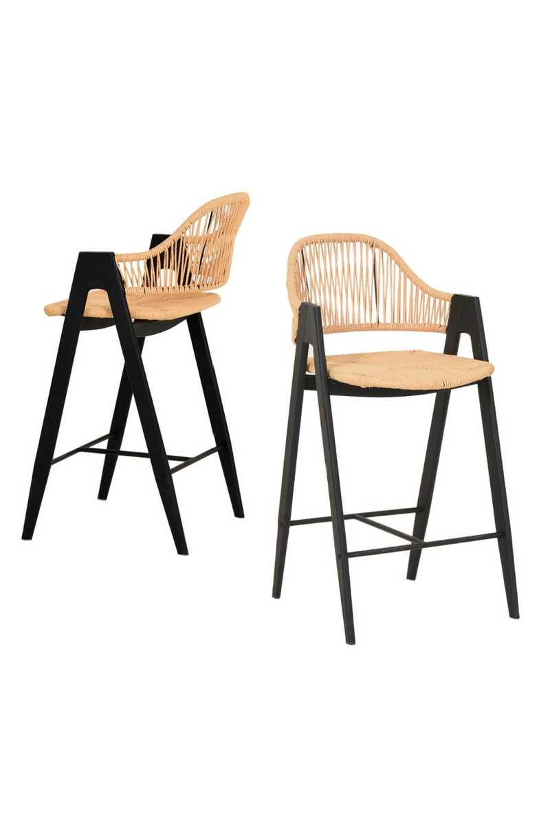 Woven Rattan Counter Stools (2) | OROA Modern Gayle | Oroatrade.com