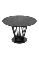 Black Oak Round Dining Table | OROA Modern Conroy | Oroatrade.com