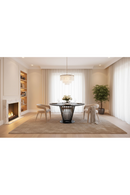 Black Oak Round Dining Table | OROA Modern Conroy | Oroatrade.com