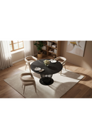 Black Oak Round Dining Table | OROA Modern Conroy | Oroatrade.com
