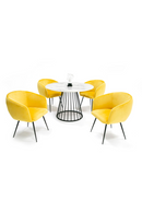 White Marble Round Dining Table | OROA Modern Holly | Oroatrade.com