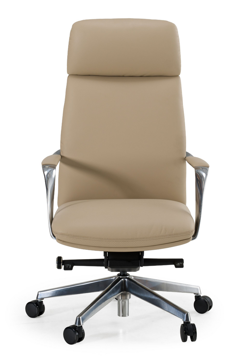 Tan Vegan Leather Office Chair | OROA Modern Ozark | Oroatrade.com