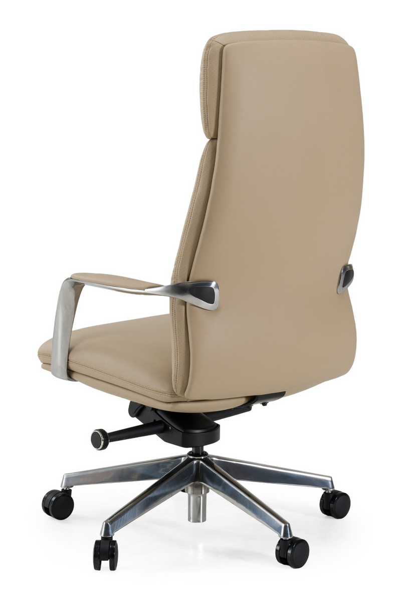 Tan Vegan Leather Office Chair | OROA Modern Ozark | Oroatrade.com