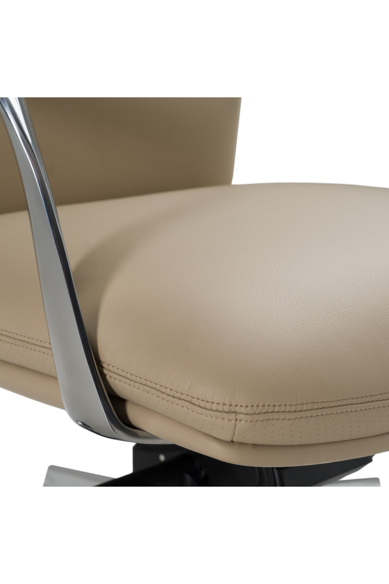 Tan Vegan Leather Office Chair | OROA Modern Ozark | Oroatrade.com