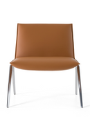 Brown Vegan Leather Accent Chair | OROA Modern Cedric | Oroatrade.com