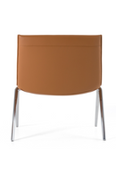 Brown Vegan Leather Accent Chair | OROA Modern Cedric | Oroatrade.com