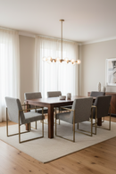 Gray Fabric Dining Chair | OROA Modern Suzanne | Oroatrade.com