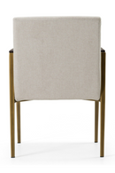 Brass Framed White Dining Chair | OROA Modern Sanders | Oroatrade.com