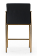 Black Vegan Leather Counter Chair | OROA Modern Custer | Oroatrade.com