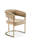 Brass-Framed Dining Side Chair | OROA Modern Sebastian | Oroatrade.com