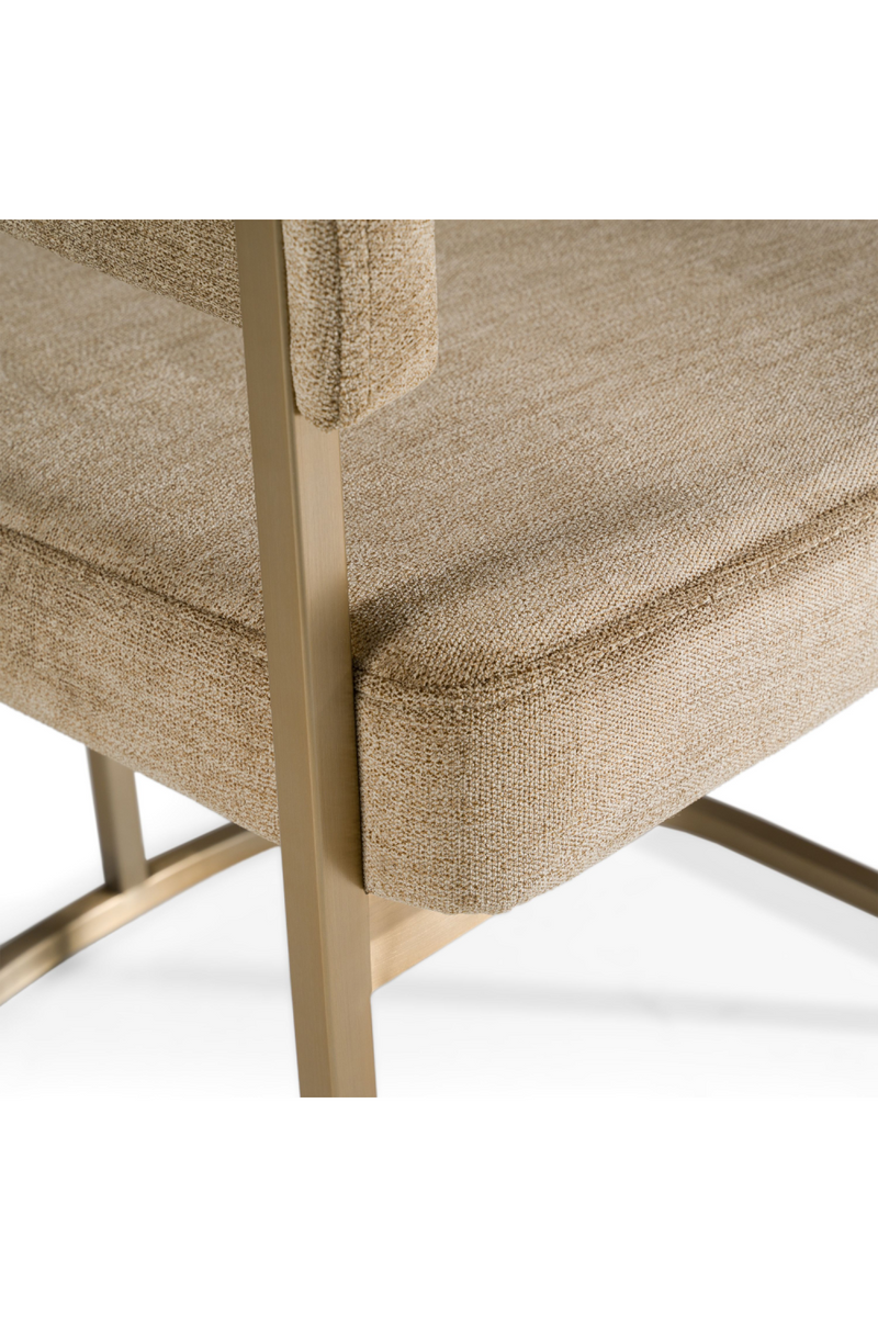 Brass-Framed Dining Side Chair | OROA Modern Sebastian | Oroatrade.com