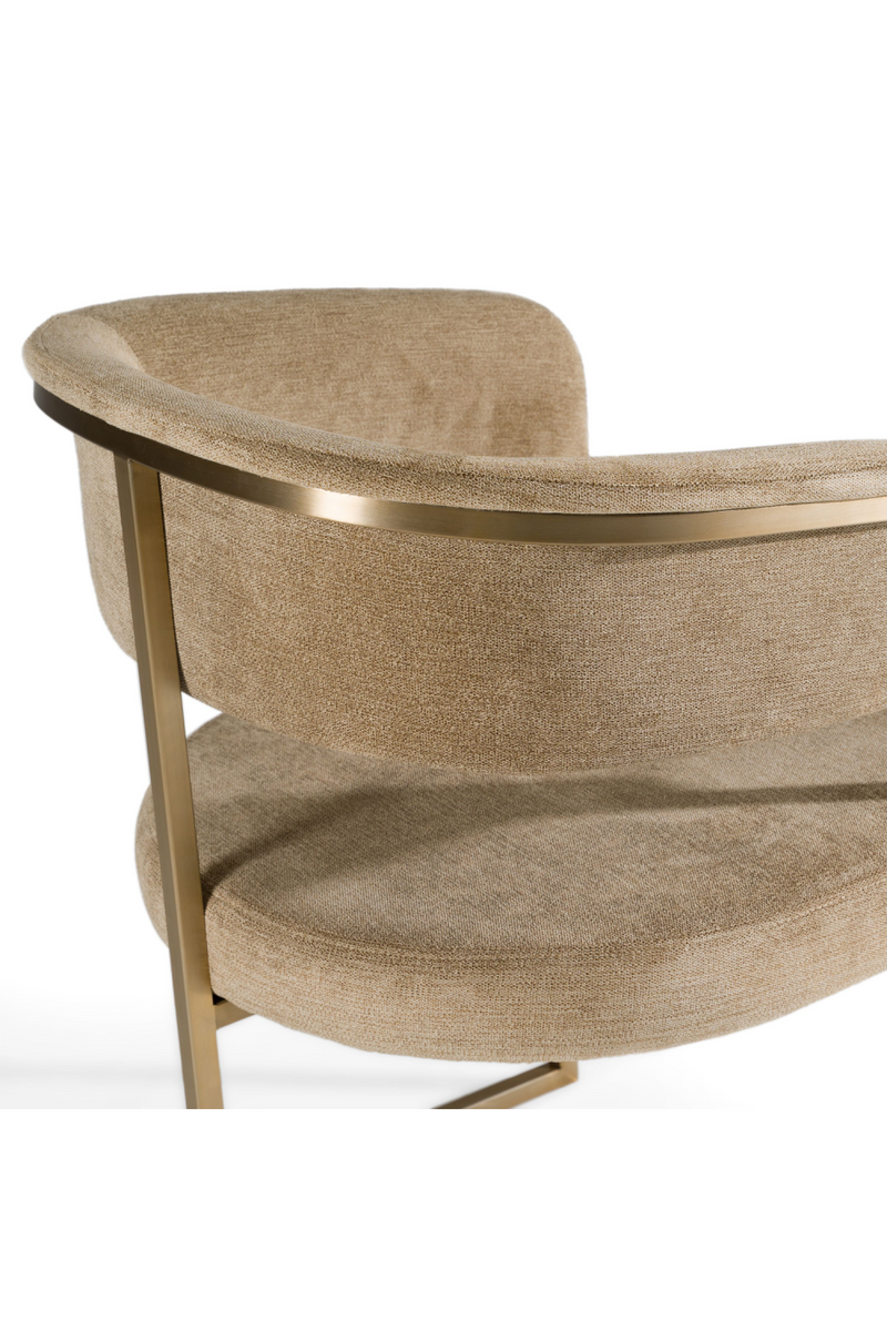 Brass-Framed Dining Side Chair | OROA Modern Sebastian | Oroatrade.com