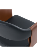 Black Vegan Leather Dining Chair | OROA Modern Jensen | Oroatrade.com