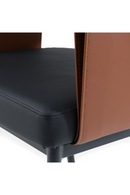 Black Vegan Leather Dining Chair | OROA Modern Jensen | Oroatrade.com