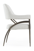 Bronze Framed White Dining Chair | OROA Modern Betty | Oroatrade.com