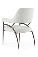 Bronze Framed White Dining Chair | OROA Modern Betty | Oroatrade.com