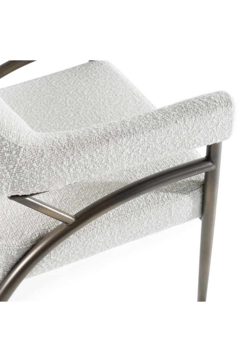 Bronze Framed White Dining Chair | OROA Modern Betty | Oroatrade.com