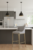 Gray Fabric Bar Stool | OROA Modern Fairview | Oroatrade.com