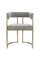 Gray Curved Dining Chair | OROA Modern Byron | Oroatrade.com