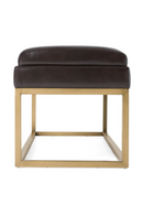Brown Vegan Leather Dining Bench | OROA Modern Bridger | Oroatrade.com