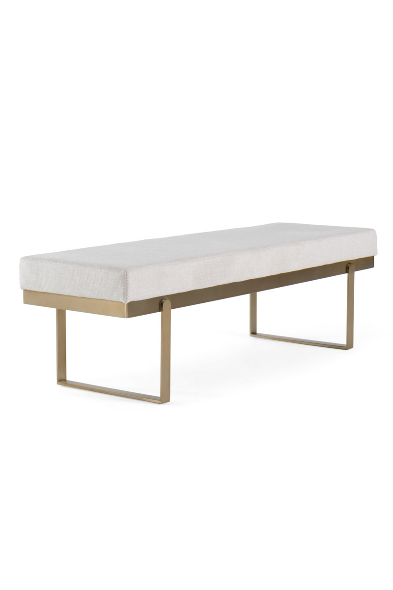 White Upholstered Dining Bench | OROA Modern Tatum | Oroatrade.com