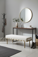 Beige Fabric Dining Bench | OROA Modern Hathaway | Oroatrade.com