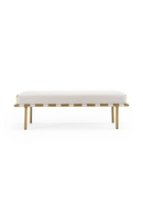 Beige Fabric Dining Bench | OROA Modern Hathaway | Oroatrade.com