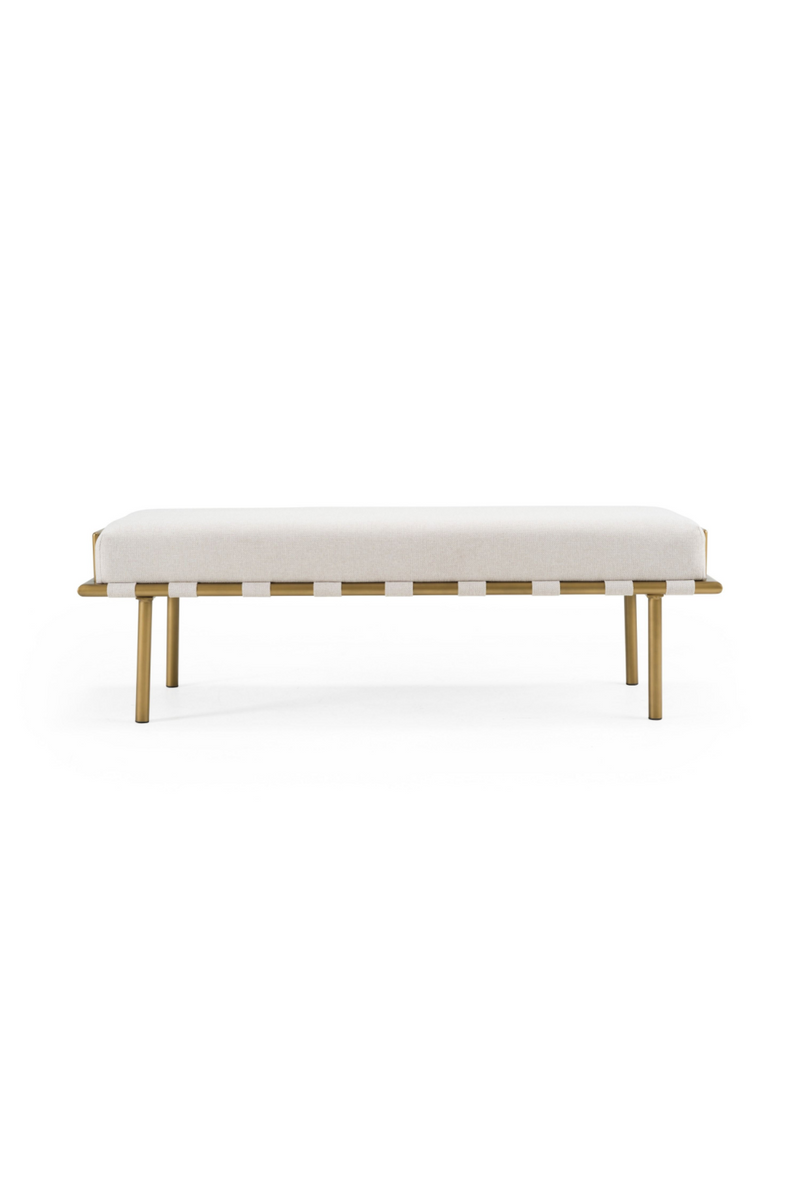 Beige Fabric Dining Bench | OROA Modern Hathaway | Oroatrade.com