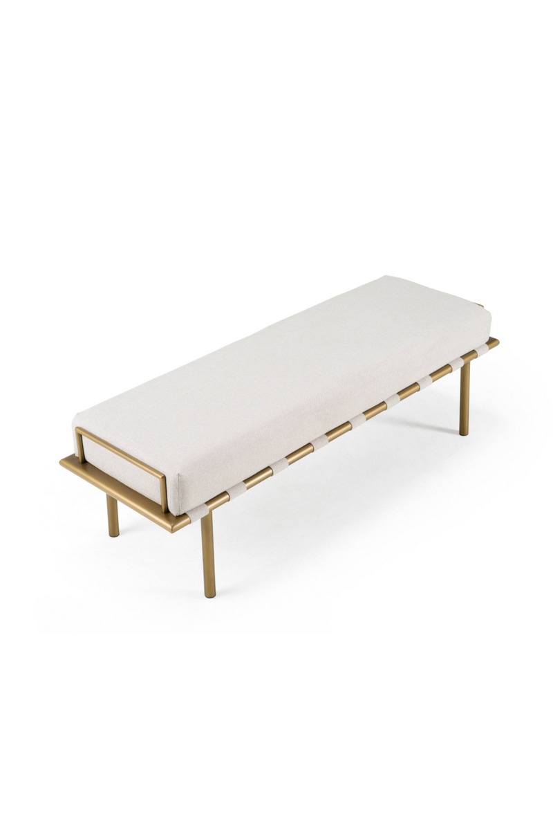 Beige Fabric Dining Bench | OROA Modern Hathaway | Oroatrade.com