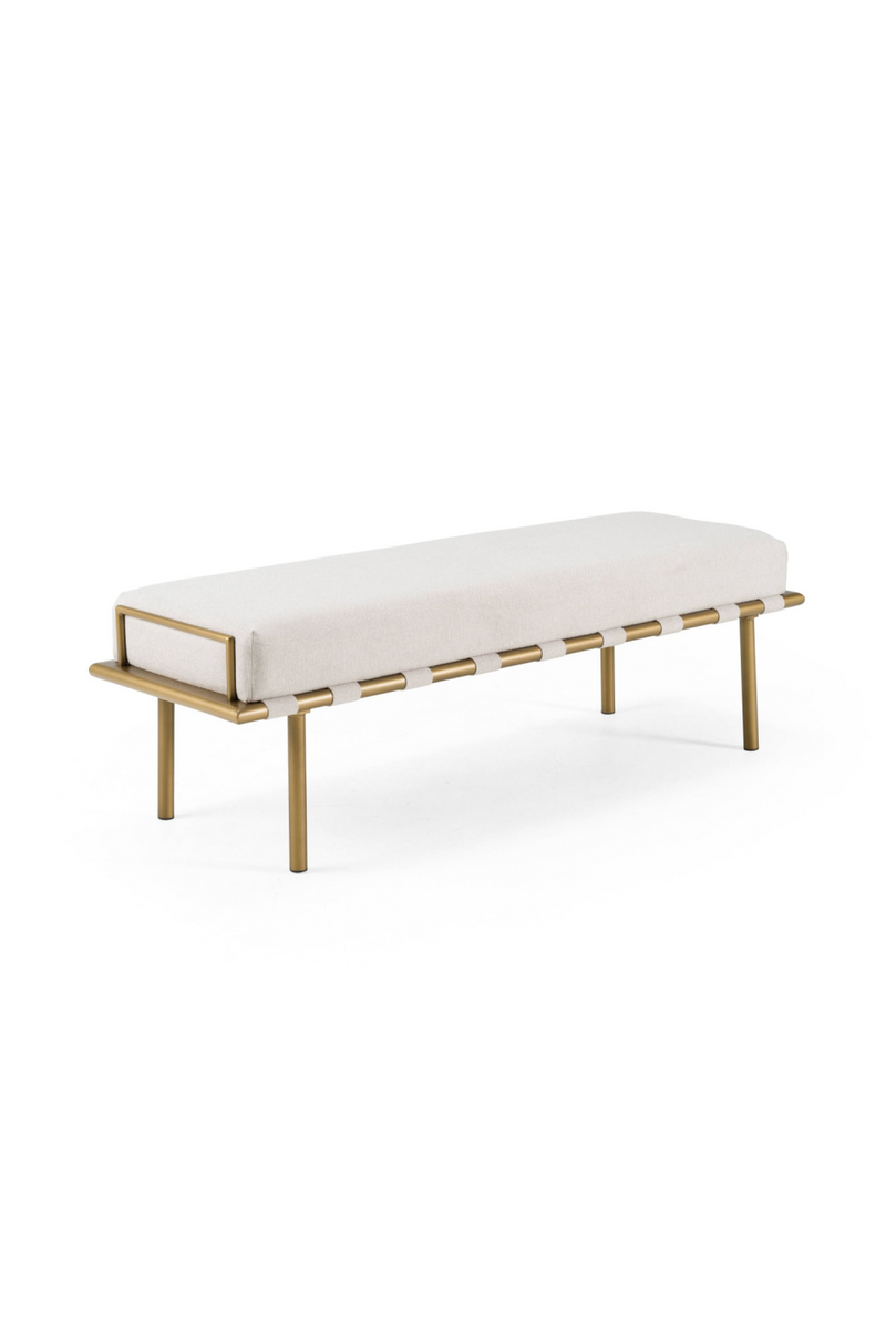 Beige Fabric Dining Bench | OROA Modern Hathaway | Oroatrade.com