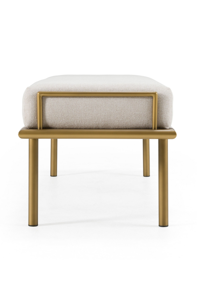 Beige Fabric Dining Bench | OROA Modern Hathaway | Oroatrade.com