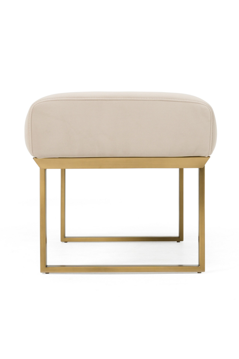Beige Channeled Dining Bench | OROA Modern Robles | Oroatrade.com
